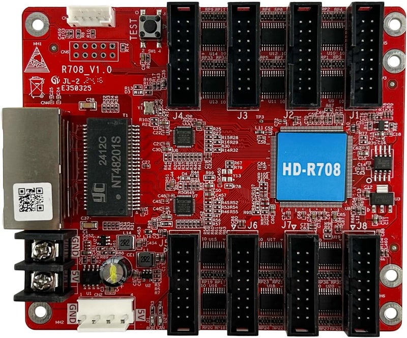 AzarPixel Huidu HD-R708 Receiving Card | Replacement for HD-R508 | LED Display Controller Compatible with Asynchronous & Synchronous Sending Cards, VP Series Video Processors, R Series Receiver Cards - Image 4
